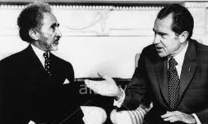 Meeting between President Nixon of USA and Haile Selassie of Ethiopia May 15, 1973