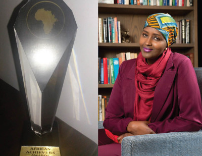 The award is an honor to Somali women, winner of African Woman of the Year Award, Dayib says