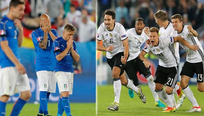 Germany oo u talowday Sami Final-ka Euro 2016 ka diib Markii ay rigoorayaal ku legdeen Italy