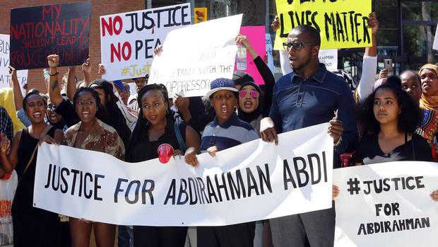 Black Lives Matter protests death of Abdirahman Abdi across Canada