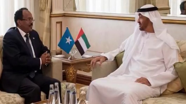 Madaxweyne Farmaajo oo wadahadal la yeeshay Shiikh Maxamed bin Zayed