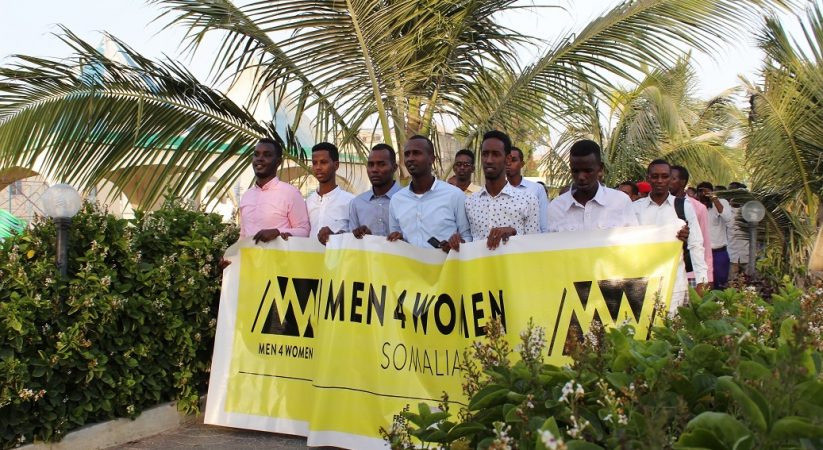NUSOJ holds Men4Women Marching in Mogadishu