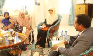 Mayor of Mogadishu meets with Ifrah Foundation and Global Media Campaign.