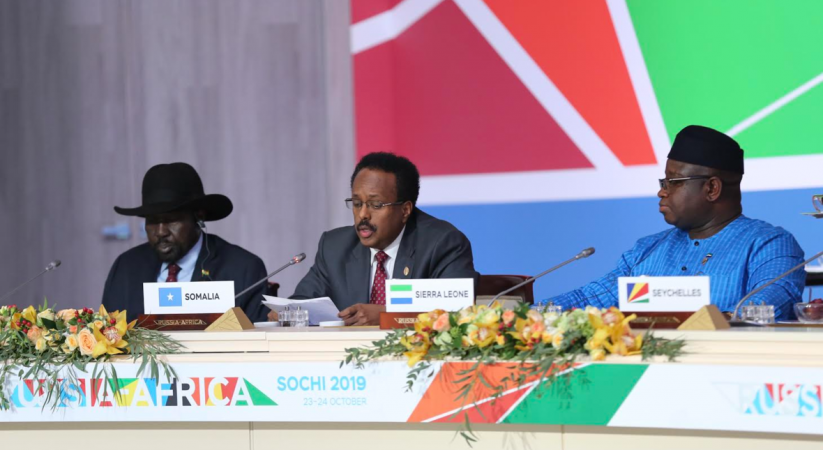 SPEECH DELIVERED BY H.E MOHAMED ABDULLAHI MOHAMED AT THE AFRICA-RUSSIA SUMMIT IN SOCHI