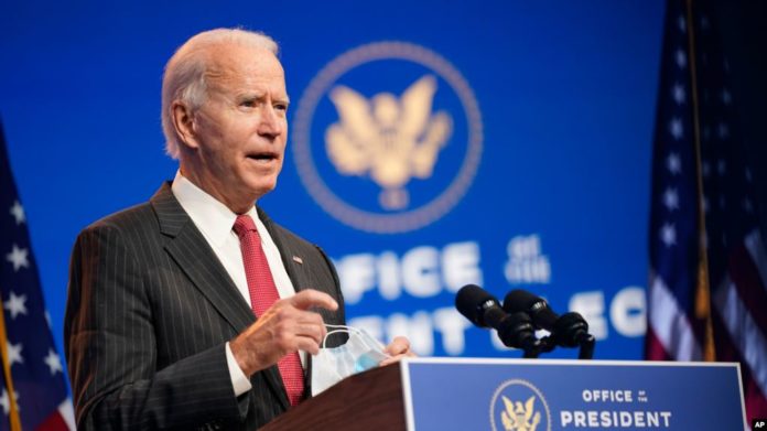 Joe Biden” rabitaankii shacabka uu meel maray “