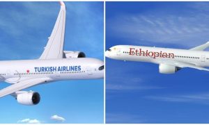 Shirkadda duulimaadyada Turkish Airline , Ethiopian Airlines iyo Uganda Airlines oo maalintii labaad muqdisho aan  ka soo dagin