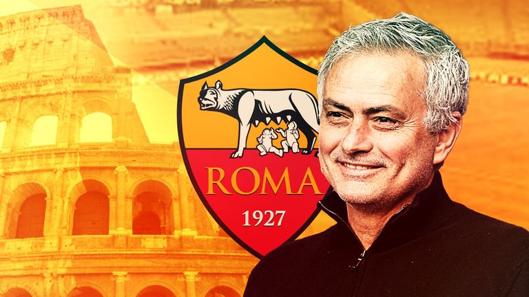 Jose Mourinho oo  loo magacaabay tababaraha cusub ee kooxda kubadda cagta ee Roma.