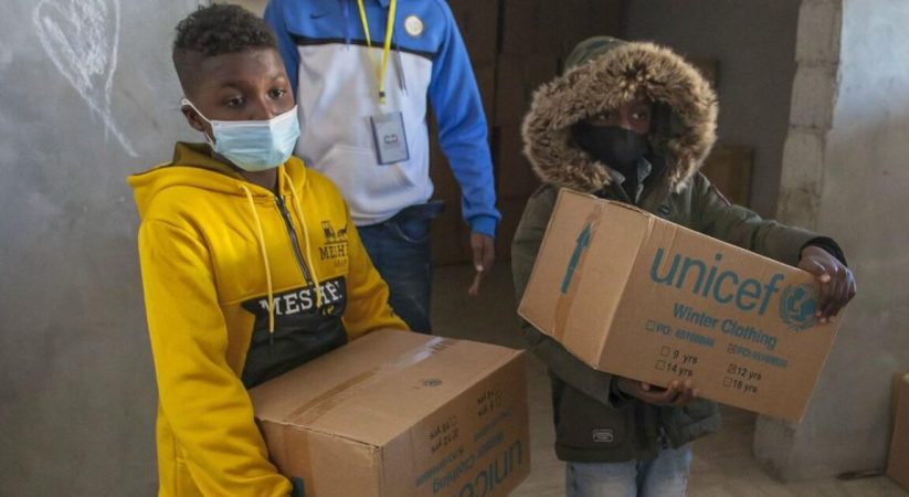 UNICEF oo agab fayadhowrka ka qeybisay dalka Libya
