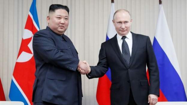 Dhambaalka hambalyada ee uu Kim Jong-un u diray Putin