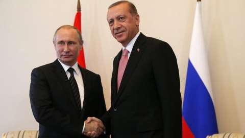 Madaxweynaha Ruushka Vladimir Putin oo  booqanaya dalka Iran, kulana kulamaya Erdogan