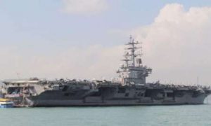 Marak dagaalka Mareykanka ee Markabka USS Ronald Reagan  oo u dhaqaaqay dhinaca Taiwan