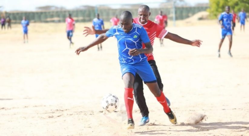 ATMIS KDF TROOPS HOLD A FOOTBALL TOURNAMENT AT SECTOR II DHOBLEY