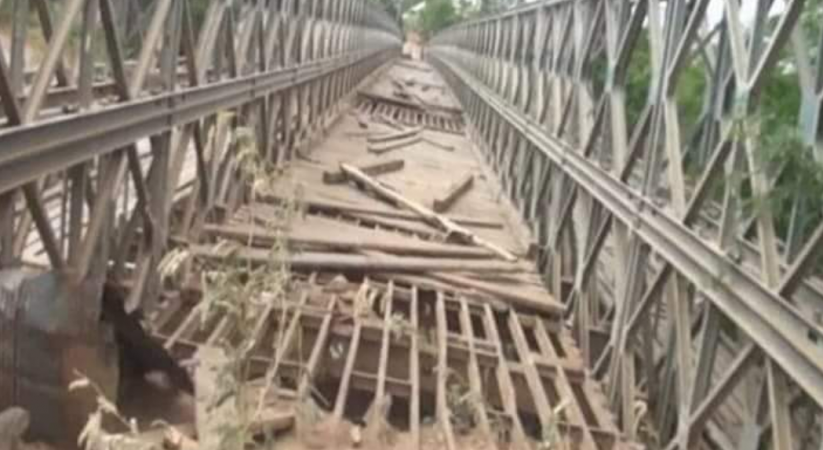 Key Bridge in Bardhere district collapses due to heavy rains