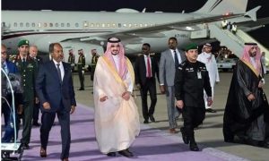 President Hassan Sheikh Mohamud Arrives in Jeddah to Attend the 32nd Arab League Summit