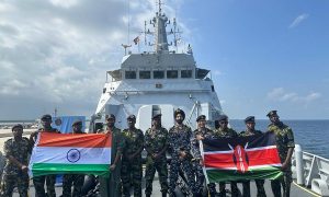 INS Sumedha Marks Maiden entry by Indian Navy at Port Lamu