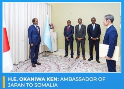 President Hassan Sheikh receives credentials from 4 new Ambassadors
