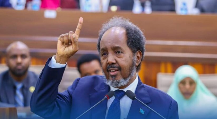 President Hassan Sheikh Mohamud Departs to Attend AU Summit in Addis Ababa