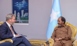 President Hassan Sheikh meets Ambassador of Denmark to Somalia