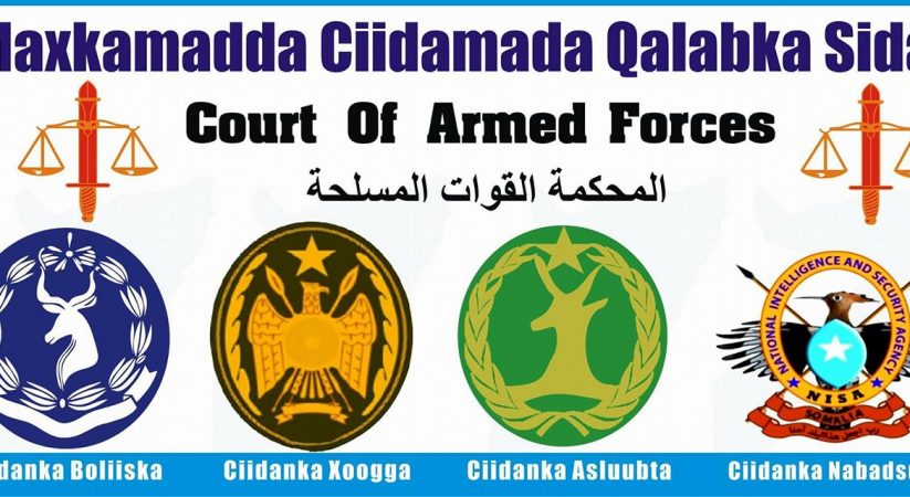 Military court sentences a soldier to 10 years prison term for spying to Al-Shabaab